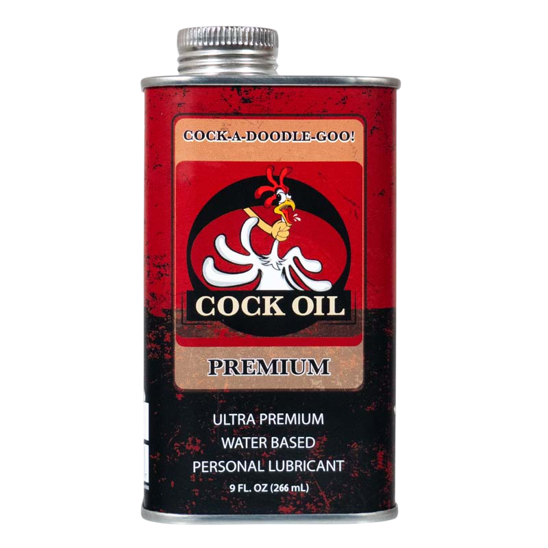 Cock Oil Water-Based Lubricant – Metal Can with Inner Plastic Liner 9 oz