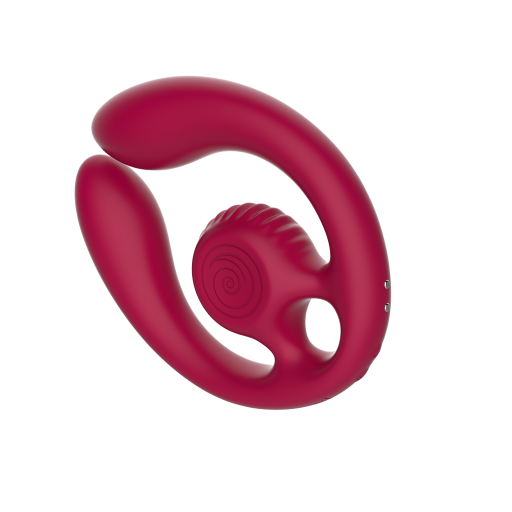 SVibe Snail GIZI Duo Couples Stimulator, burgundy