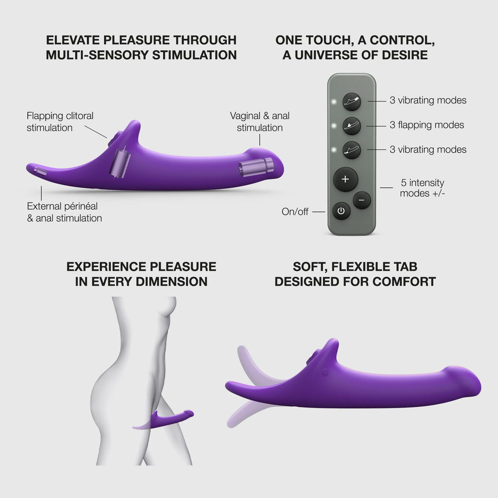 MULTI ORGASM DILDO - S - PURPLE