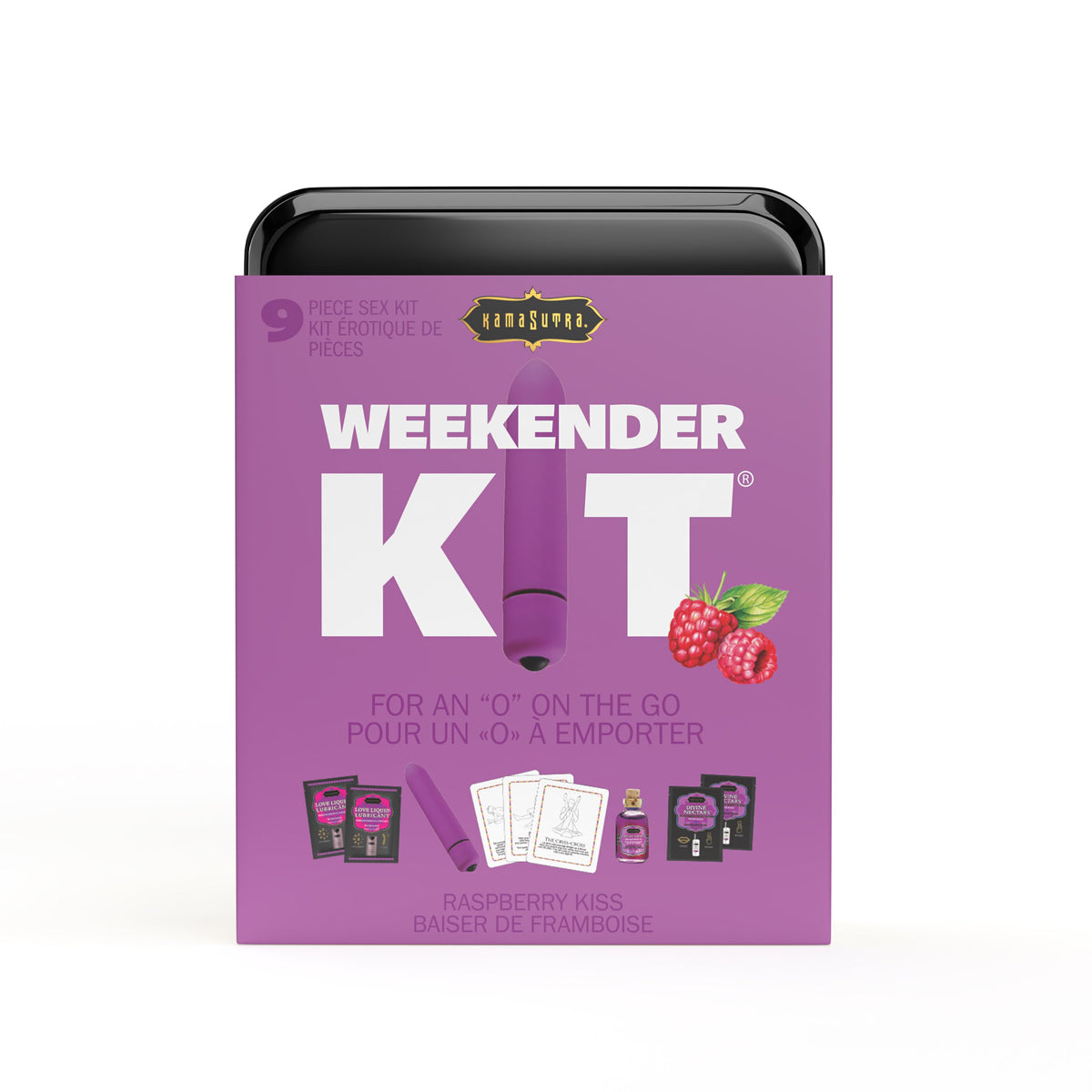 WEEKENDER KIT VIBE Raspberry Dreams Includes: Oil of Love, Reusable 10 speed mini vibe, Massage Oil, Love Liquid and Erotic Playcards