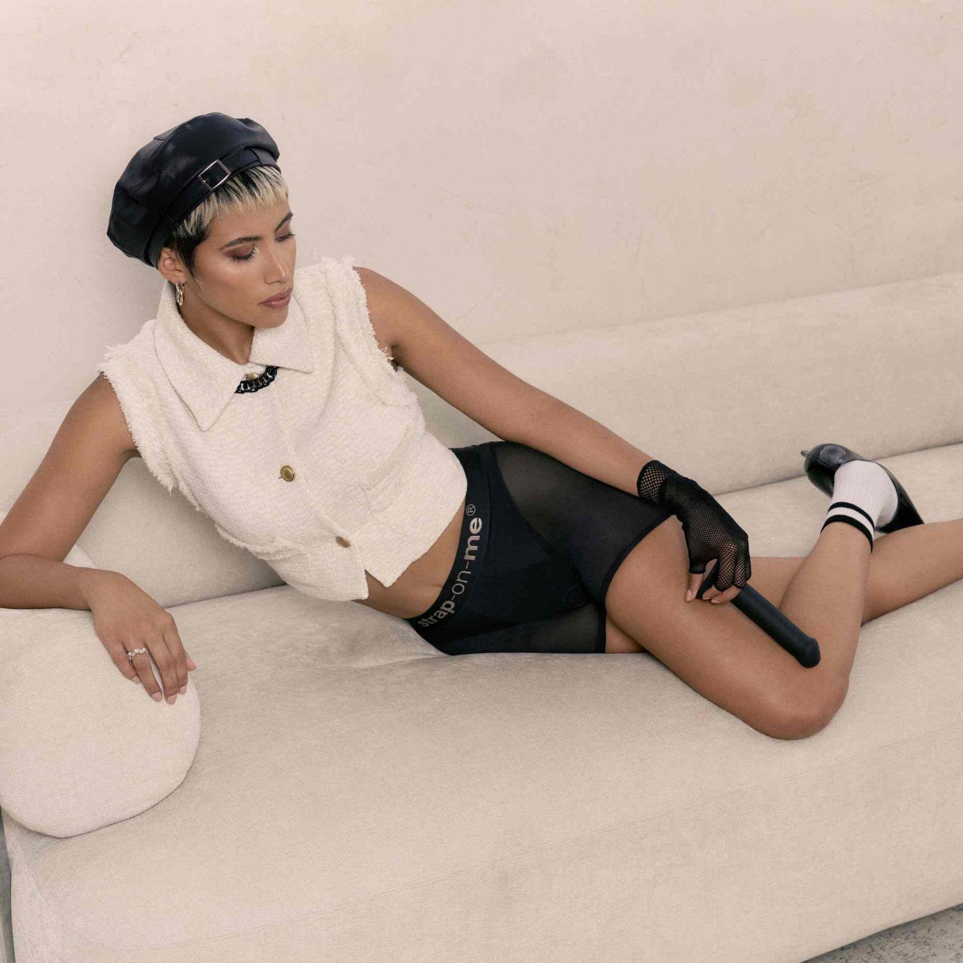 HARNESS LINGERIE HALO - XL - BLACK