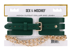 Indica Cutout Collar and Leash