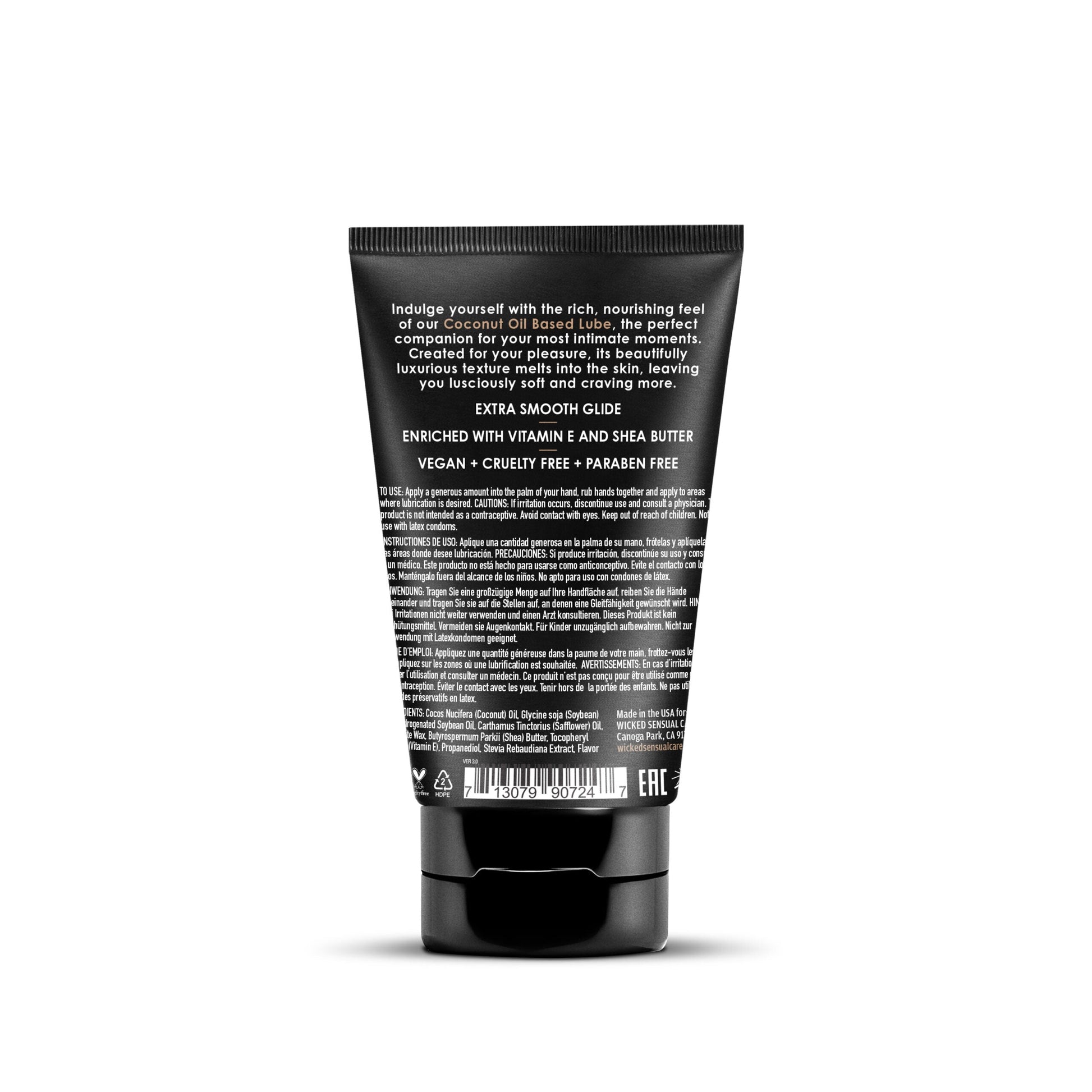 Coconut Oil Based Lube 4oz