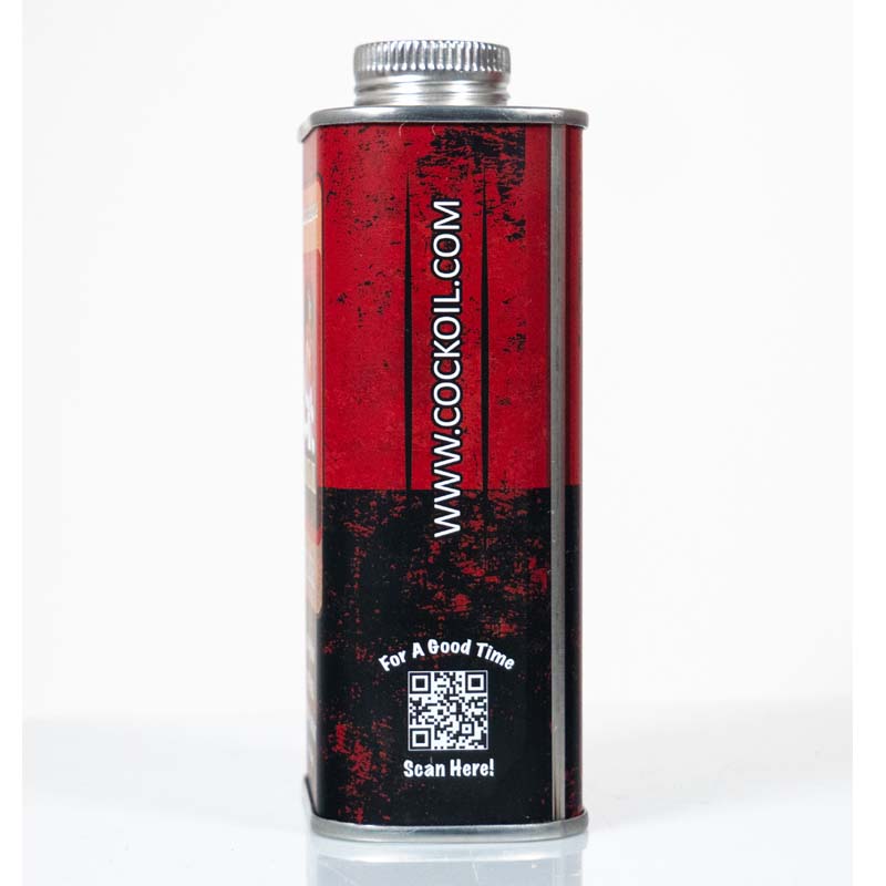 Cock Oil Water-Based Lubricant – Metal Can with Inner Plastic Liner 9 oz