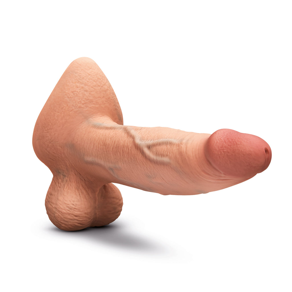 Slipskin Realistic Silicone Dildo - 9" Girthy Mocha