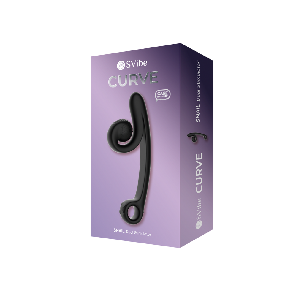 SVibe Snail CURVE vibrator, black