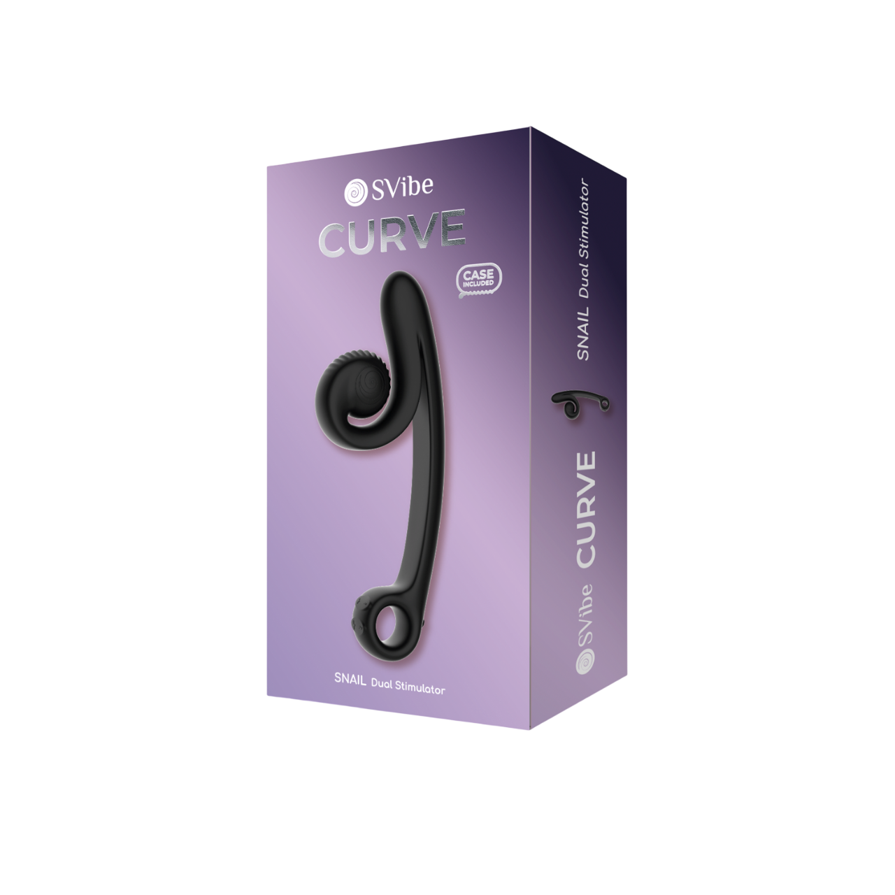 SVibe Snail CURVE vibrator, black