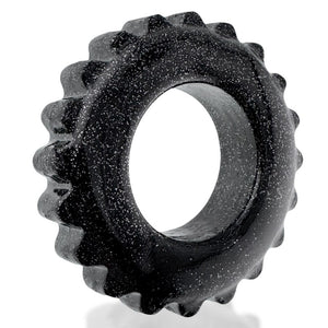 Plushy Single Ring Black Mica