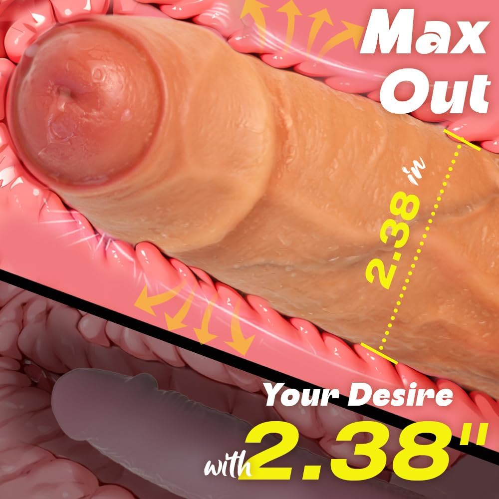 Realistic Uncut Dildo – Premium Dual Density Silicone Pleasure Toy-4