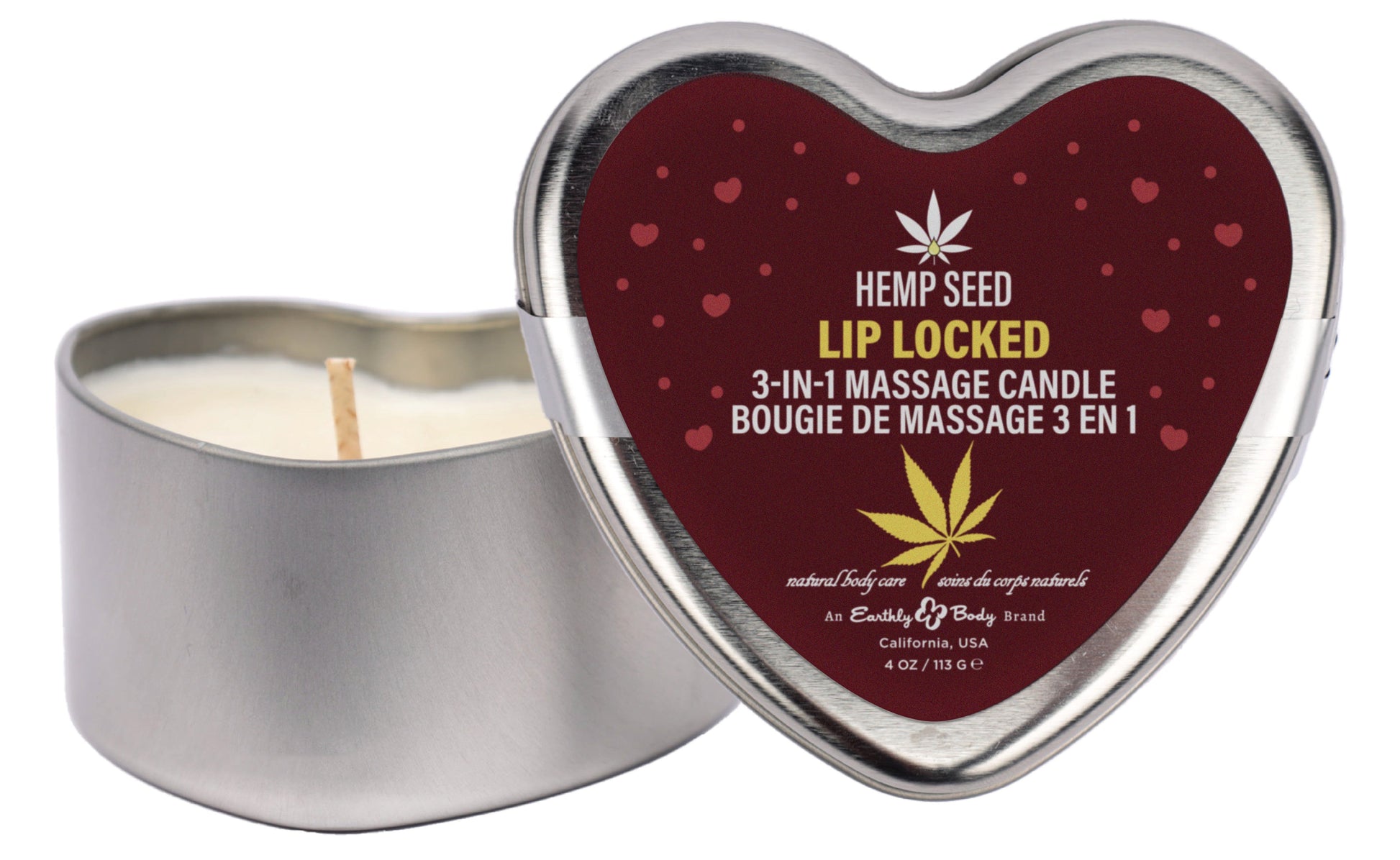Hemp Seed Valentine '26 Candle Trio Includes:  1 of each:  XOXO 1.75oz, Lip Locked 1.75oz, Pucker Up 1.75oz