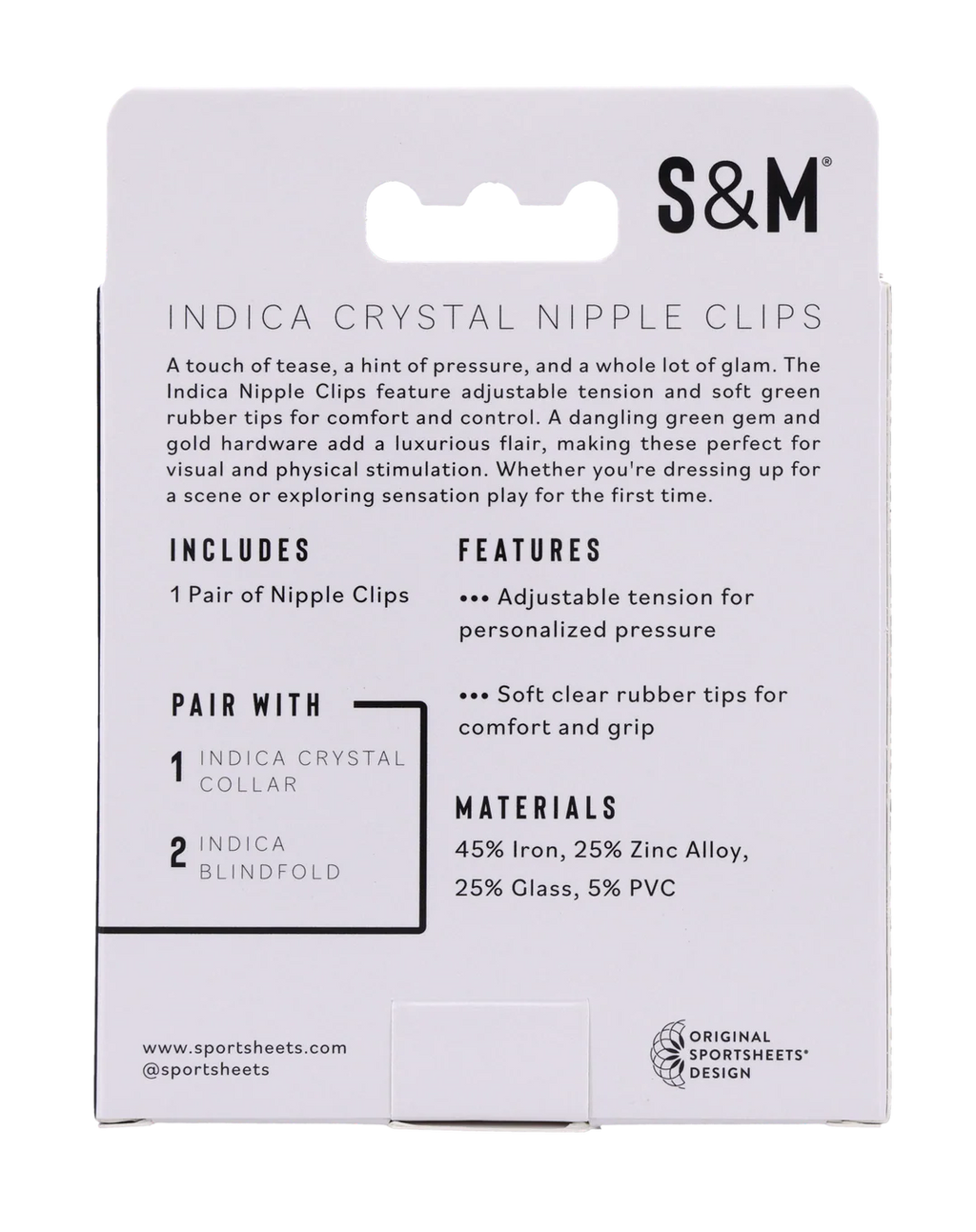 Indica Crystal Nipple Clips