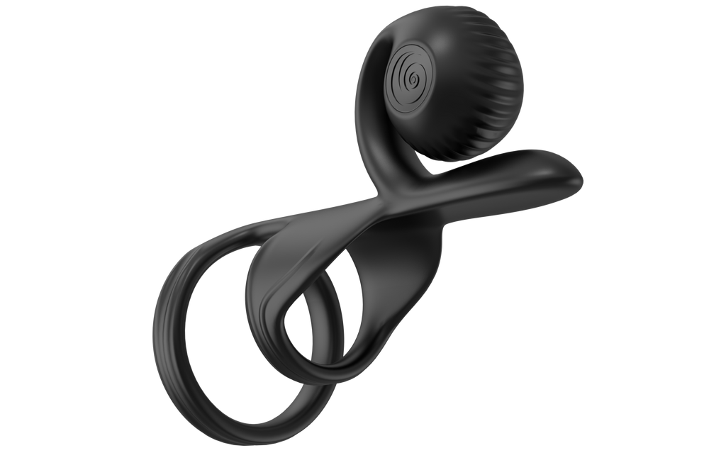 SVibe Snail JOVI couples ring, black