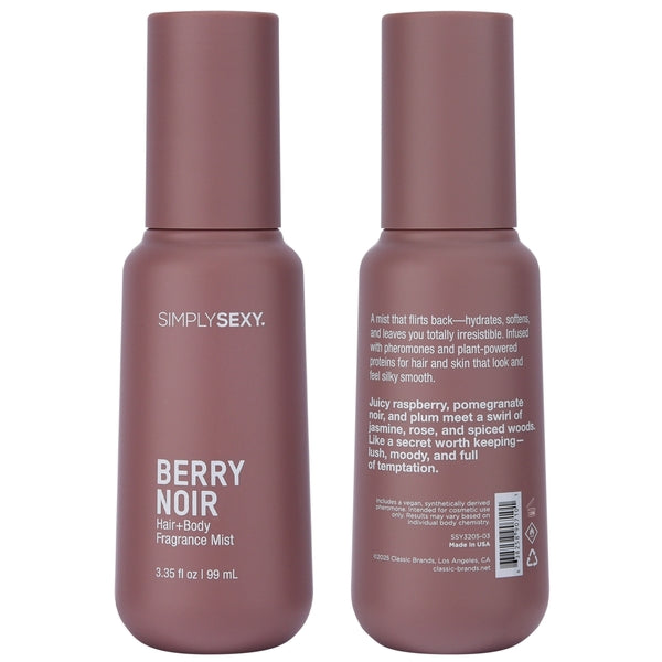 SIMPLY SEXY - PHEROMONE HAIR + BODY MIST - BERRY NOIR - 3.35 floz | 99mL