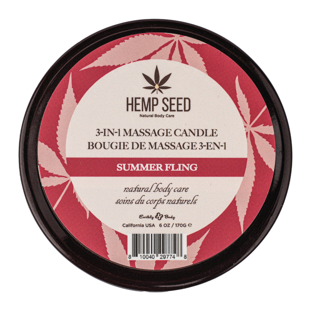 Hemp Seed 3-in-1 Massage Candle Summer Fling 6oz