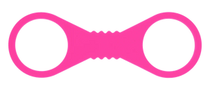 Large Hot Pink Silicone Cuffs