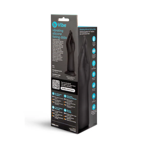 VIBRATING SILICONE FISTING DILDO