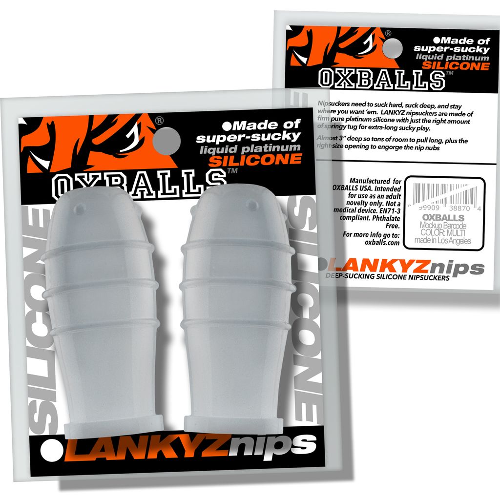 Lankyz Silicone Nipsuckers Clear Silicone