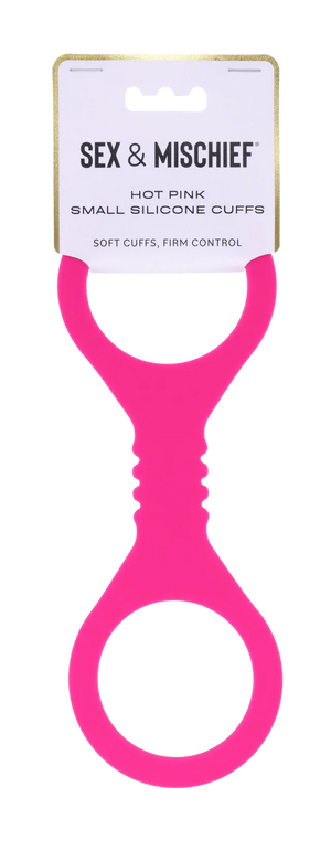 Small Hot Pink Silicone Cuffs