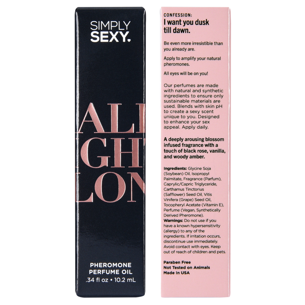 SIMPLY SEXY PHEROMONE PERFUME OIL ROLL-ON - ALL NIGHT LONG - 0.34 floz | 10.2mL