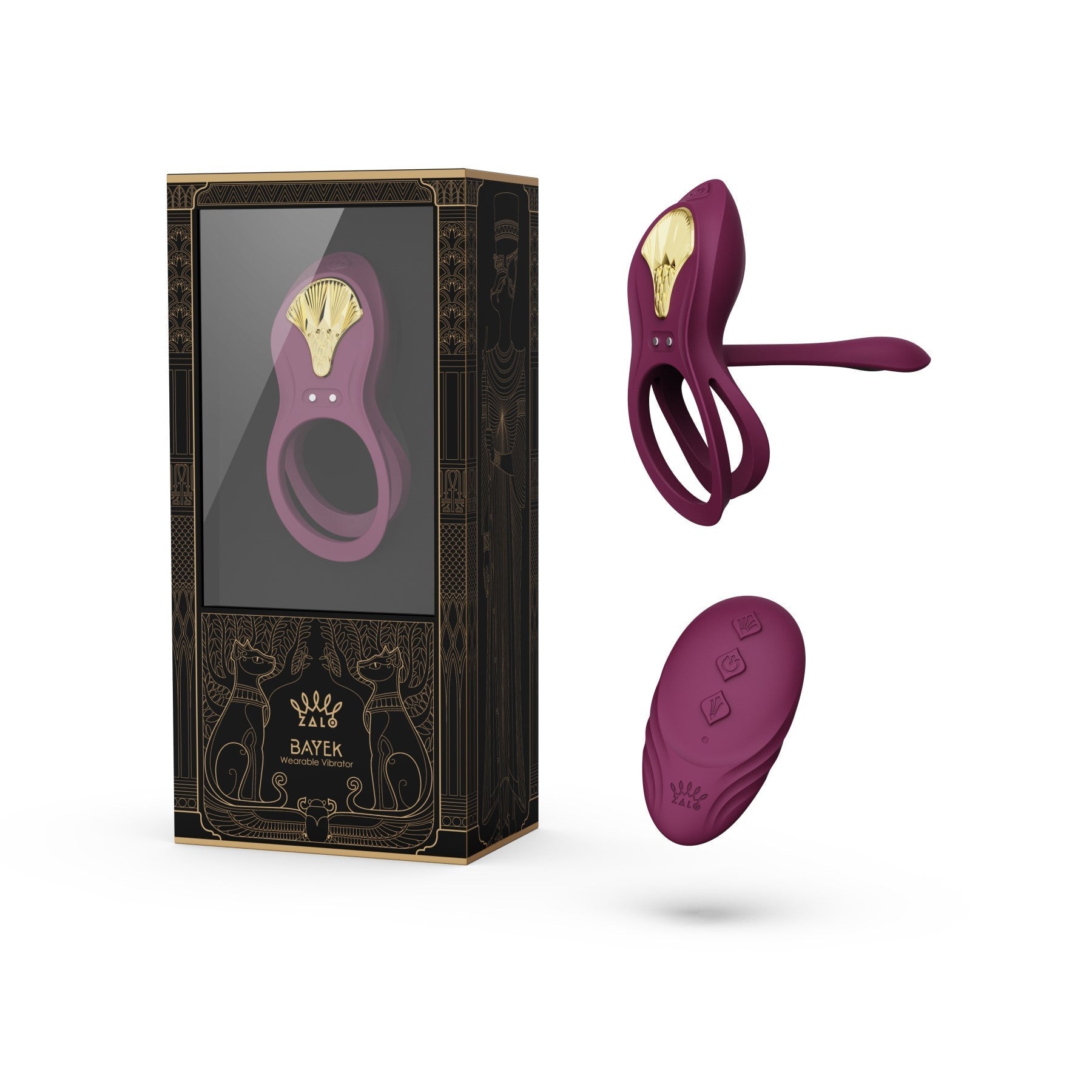 ZALO Bayek Couples' Vibrating Cock Ring App-Controlled-5
