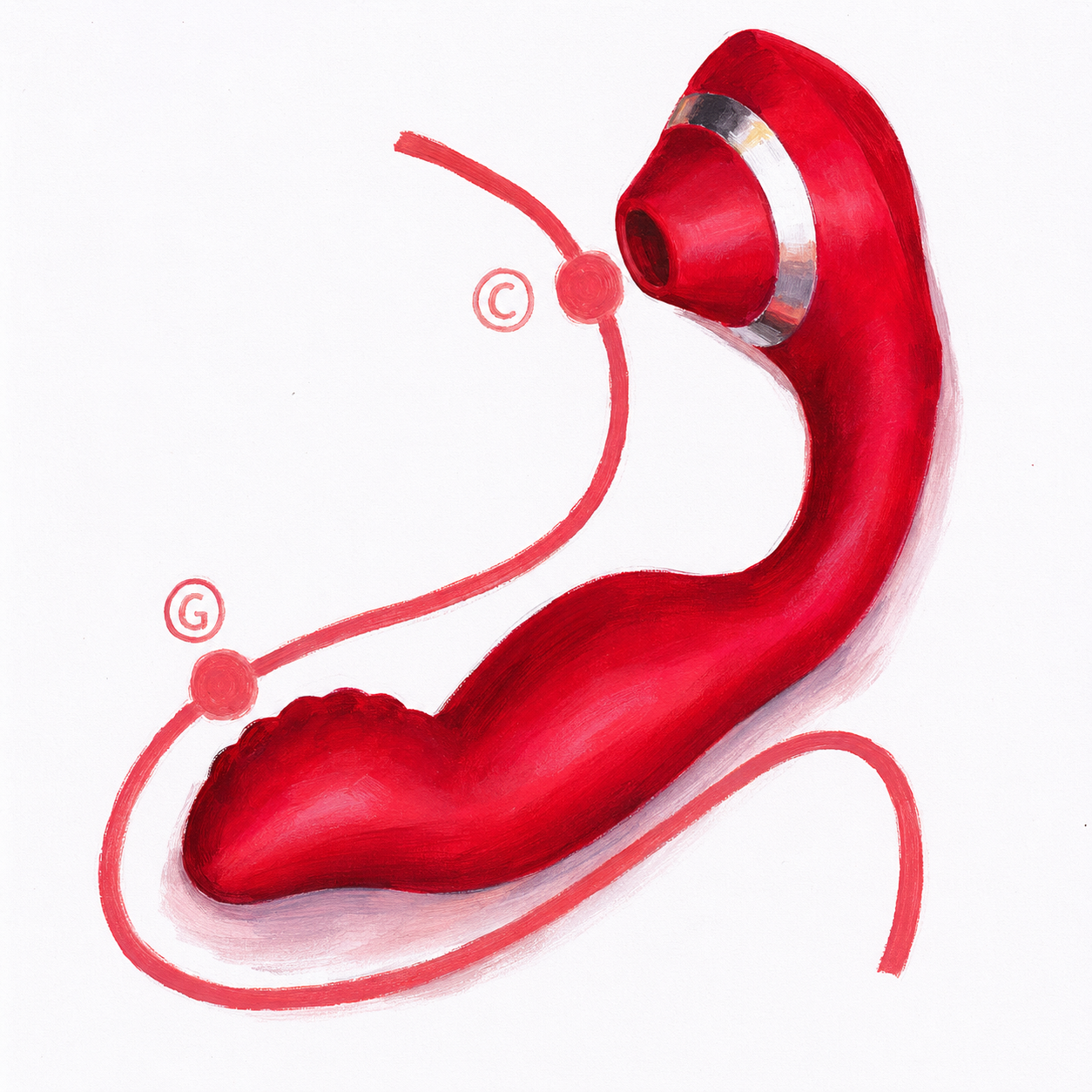 Clit Suction Vibrator - Rubra | V For Vibes