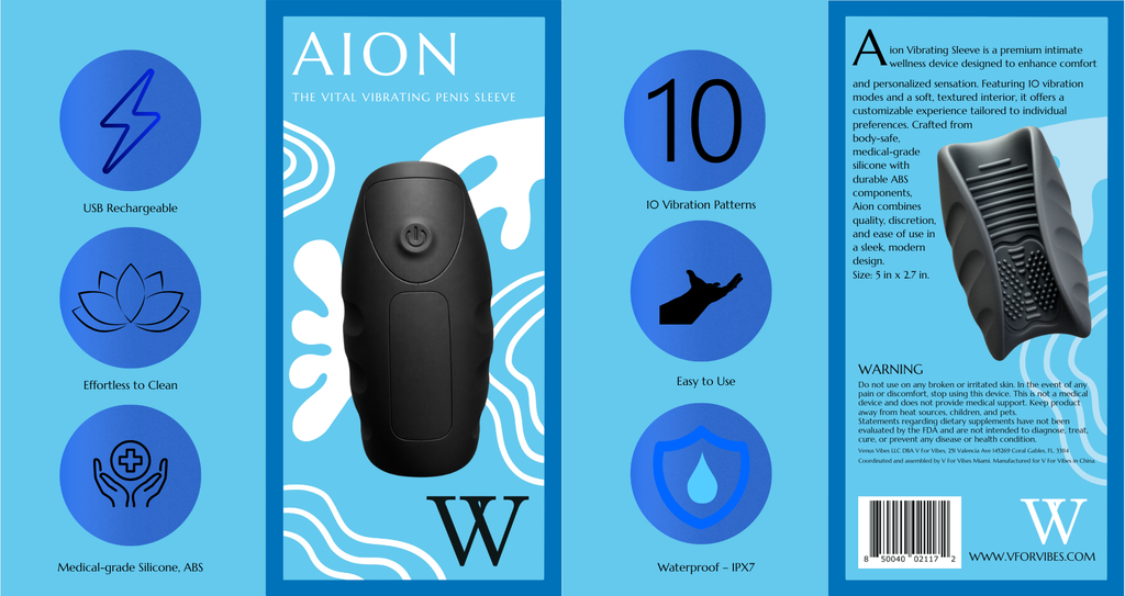 Vibrating Penis Sleeve - Penis Sleeve Vibrator Aion | V FOR VIBES