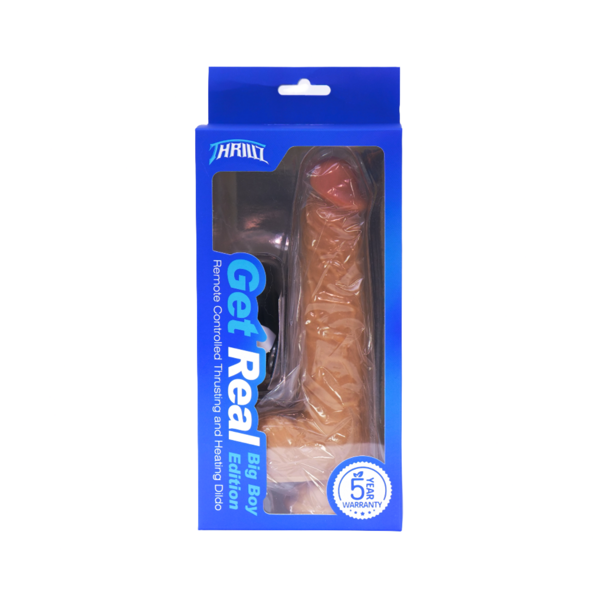 Get Real Big Boy 8 inch Remote Controlled Vibrating Thrusting Heating Dildo-3