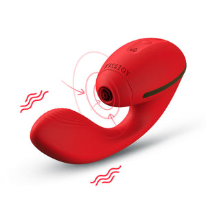 KISSTOY Tina Warming Clit Suction & G-Spot Vibrator-1