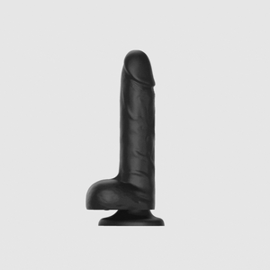 ROTATING & VIBRATING REALISTIC DILDO - L - BLACK