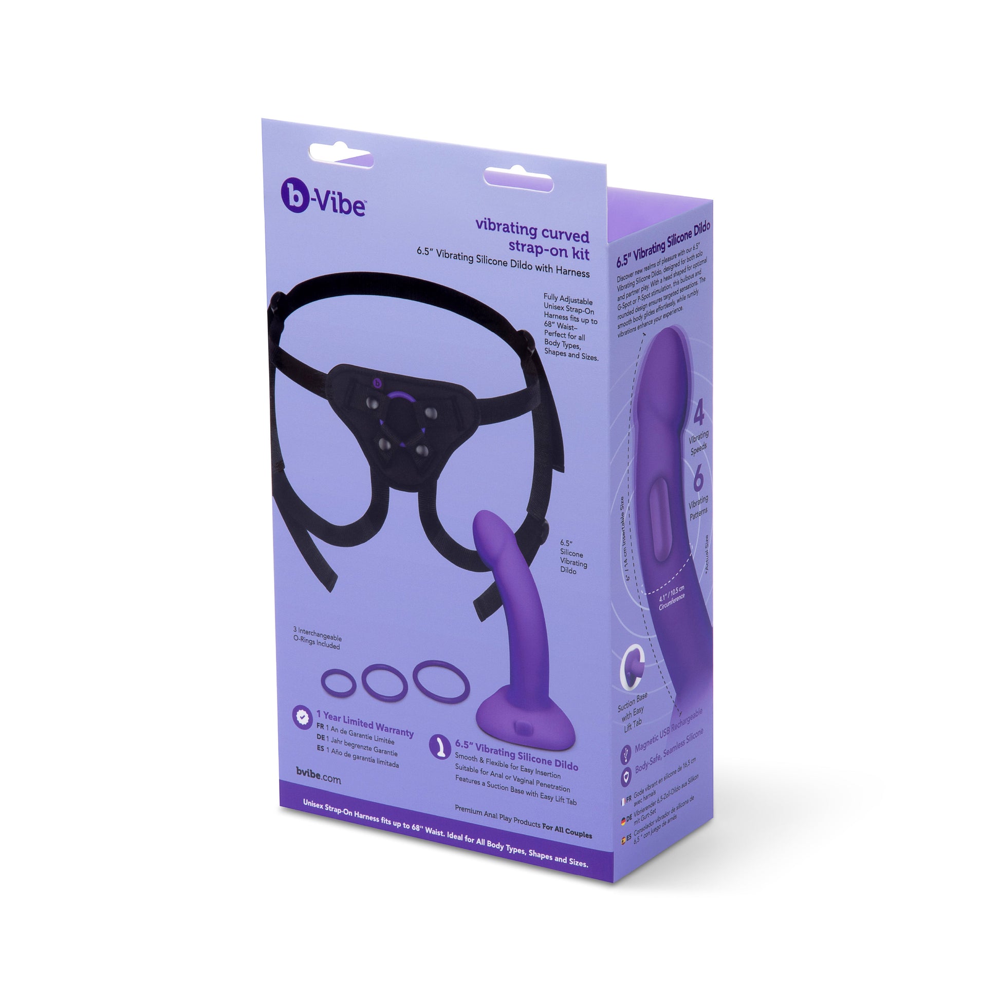 VIBRATING CURVED STRAP-ON KIT