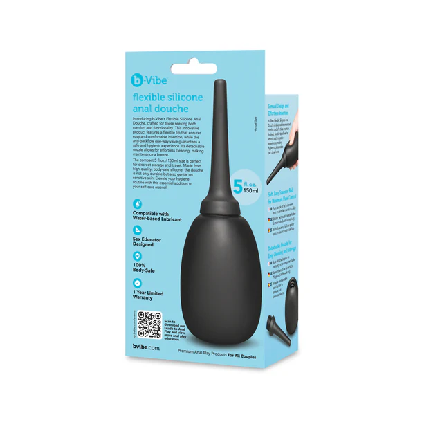 FLEXIBLE SILICONE ANAL DOUCHE
