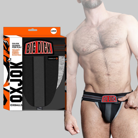 BULGER, the big pouch jock, BLACK IRON, LARGE