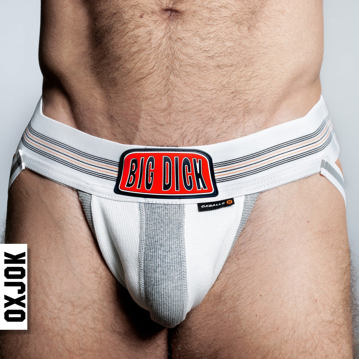 BULGER, the big pouch jock, WHITE SNOW, LARGE