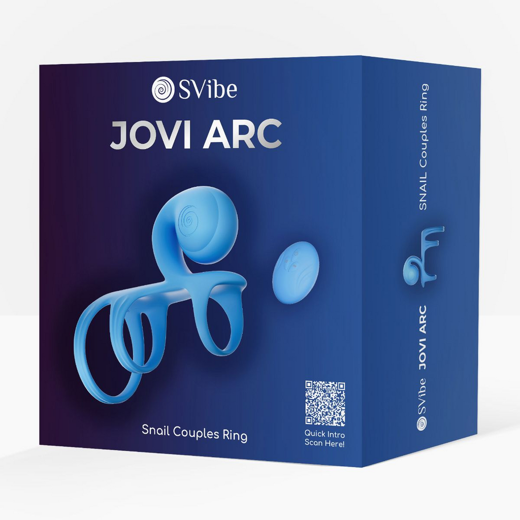 SVibe Snail JOVI Arc Couples Ring, blue haze