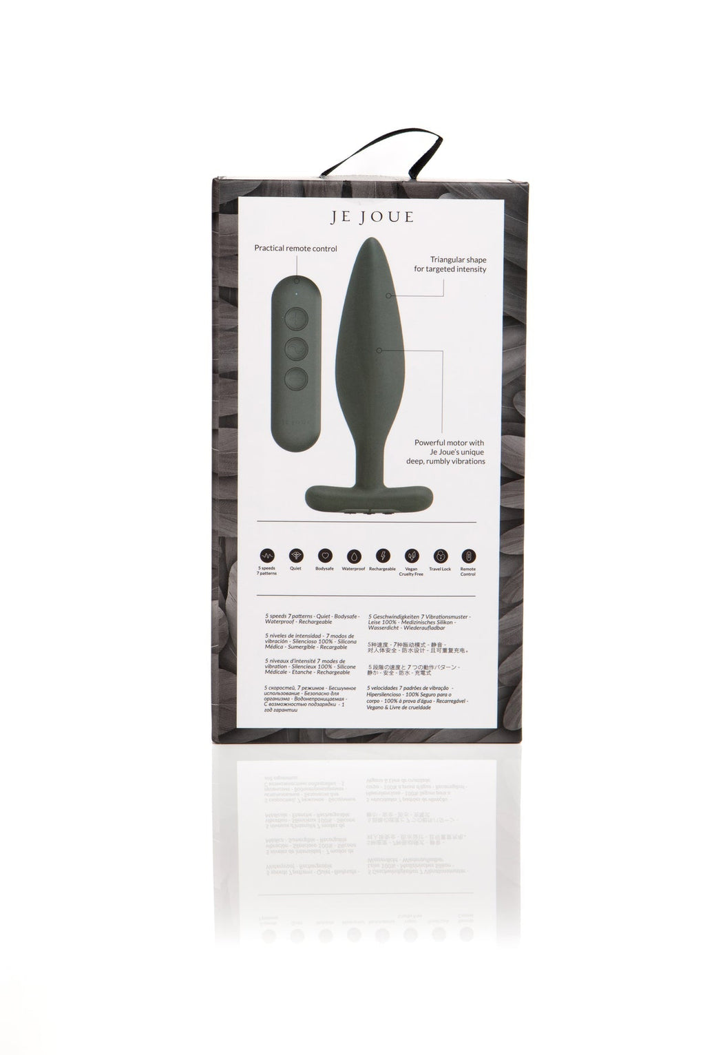 Egon Vibrating Butt Plug Black