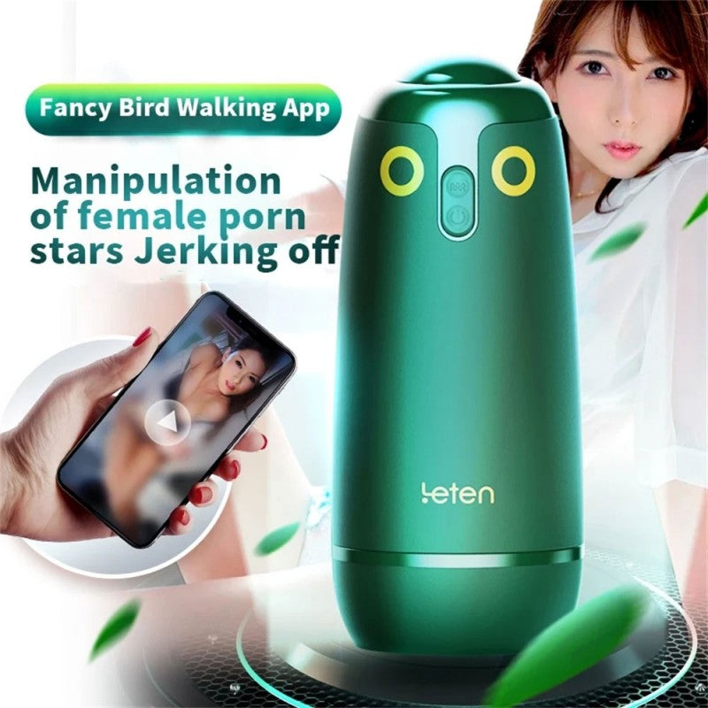 Leten Birds Realistic Vibrating Male Masturbator App Controlled - Takizawa Rola-2