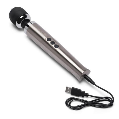 Die Cast Rechargeable Vibrating Massager - Silver