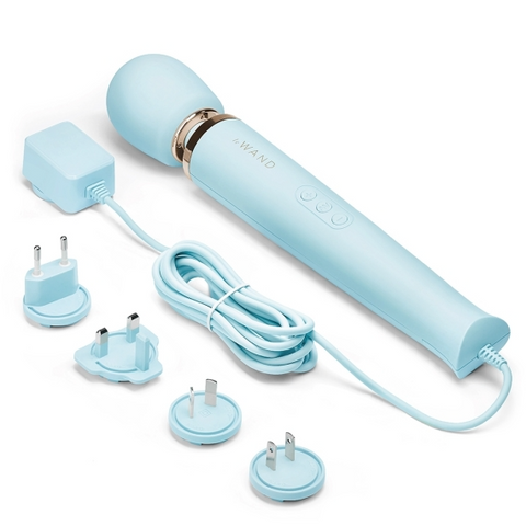 Plug-In Vibrating Massager - Sky Blue