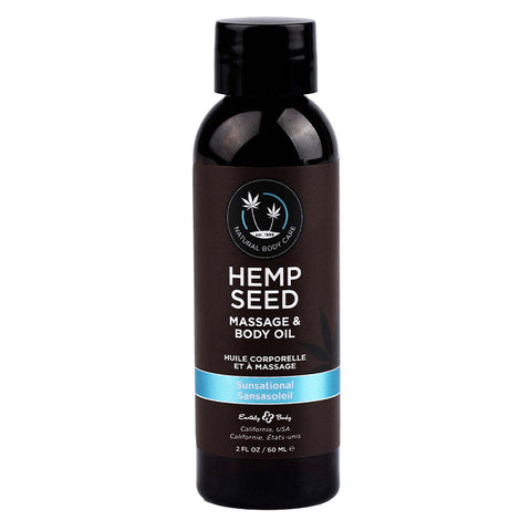 Hemp Seed Massage & Body Oil Sunsational 2 fl oz / 60 ml