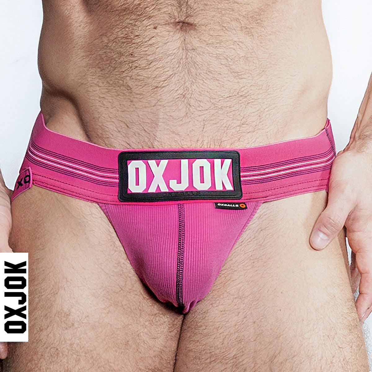 SLINGJOCK, upthrust slider-strap jock, PINK SKY, X-LARGE