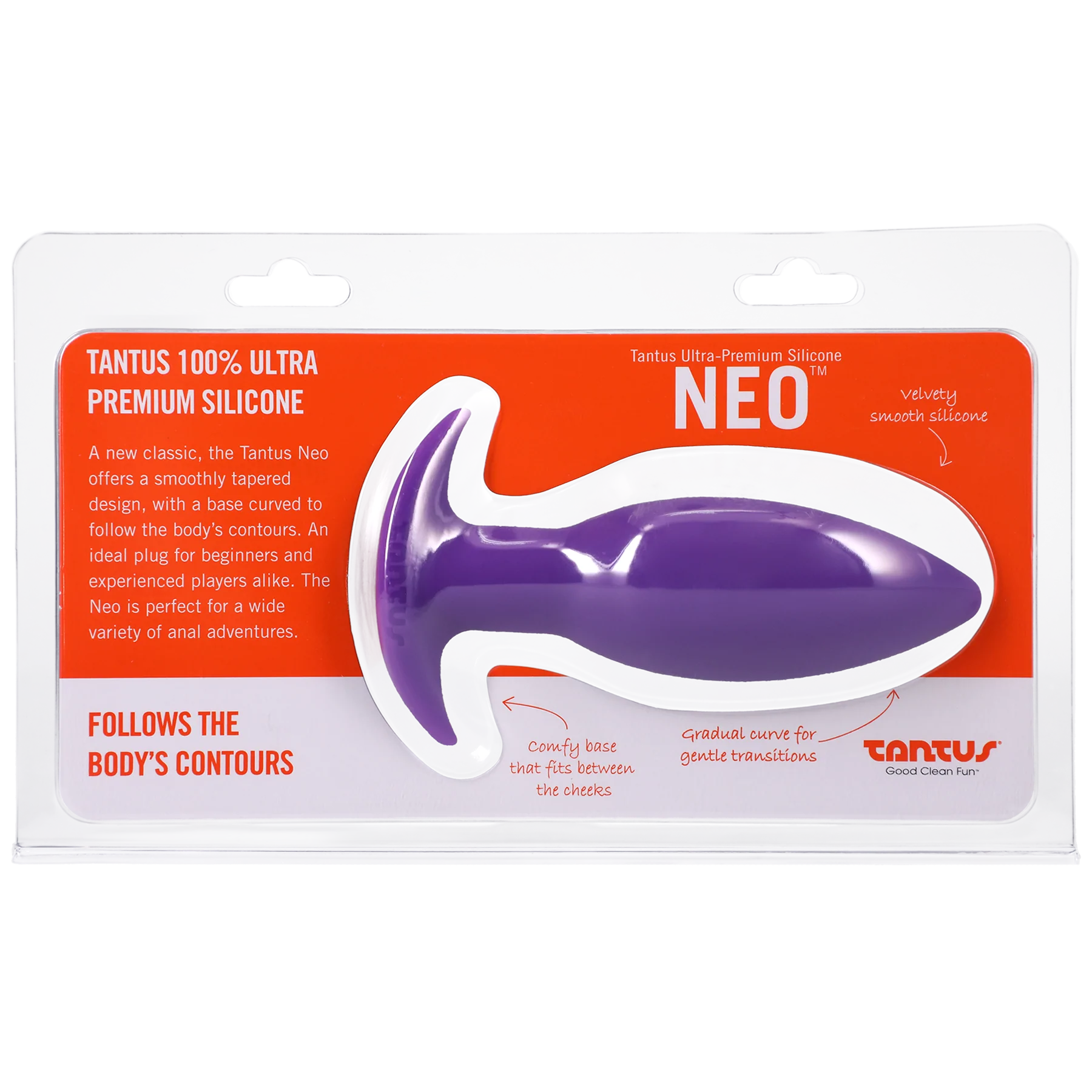 Tantus Silicone Neo Silicone Butt Plug Purple