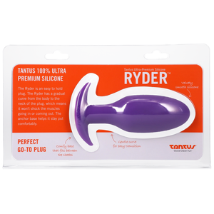 Tantus Silicone Ryder Butt Plug - Lilac
