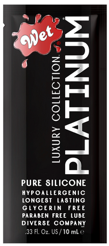 WET® Platinum® Silicone Lubricant Pouch .33 Fl. oz./10mL