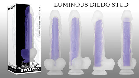 Evolved Luminous Dual Core Dildo Glow in the Dark