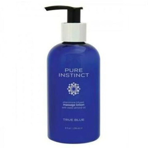 PURE INSTINCT Pheromone Massage & Body Lotion True Blue 8oz | 236mL