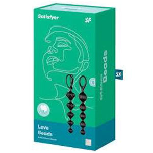 Satisfyer Love Beads (set of 2)(Black) - black