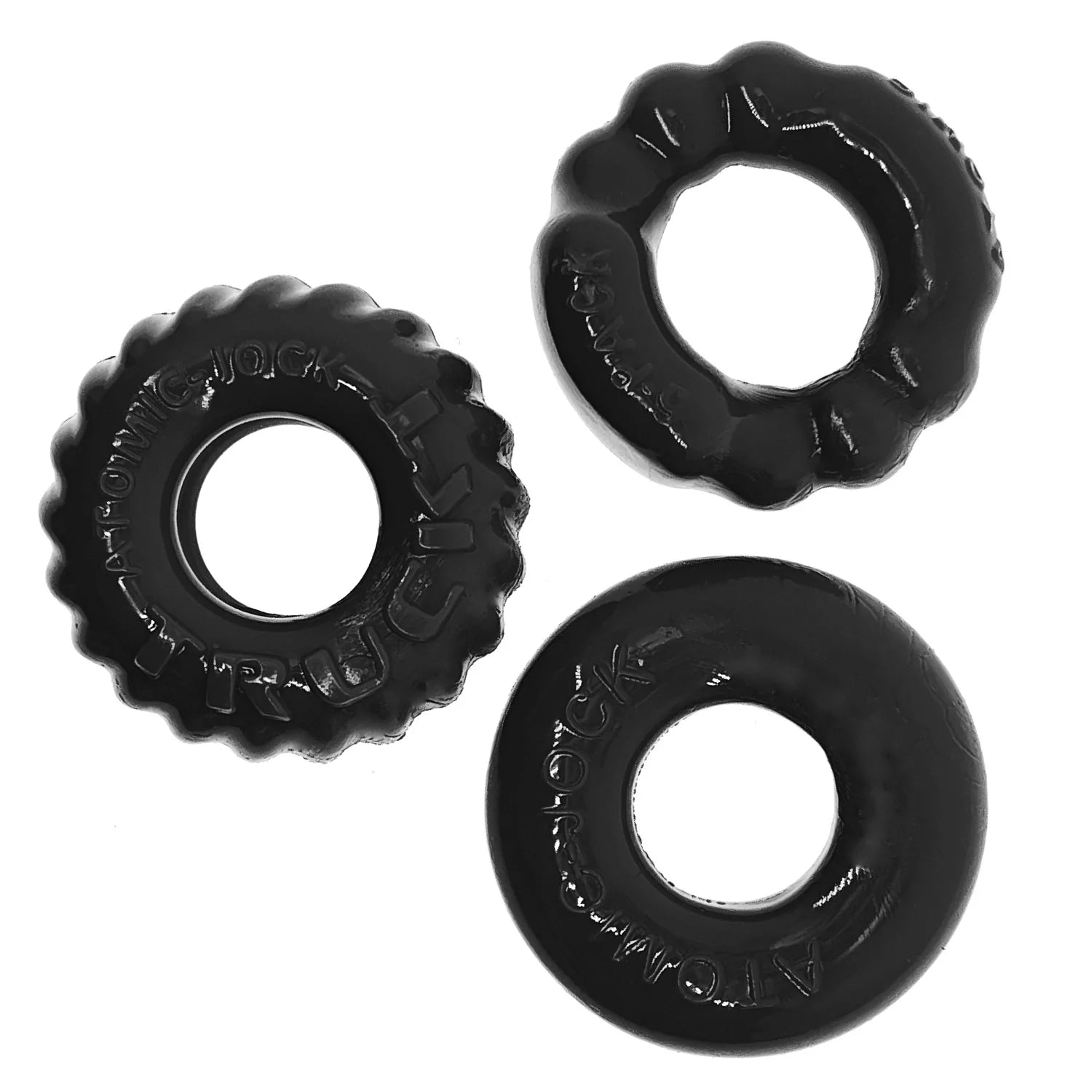 Oxballs BONEMAKER 3-pack boner cockring kit - BLACK