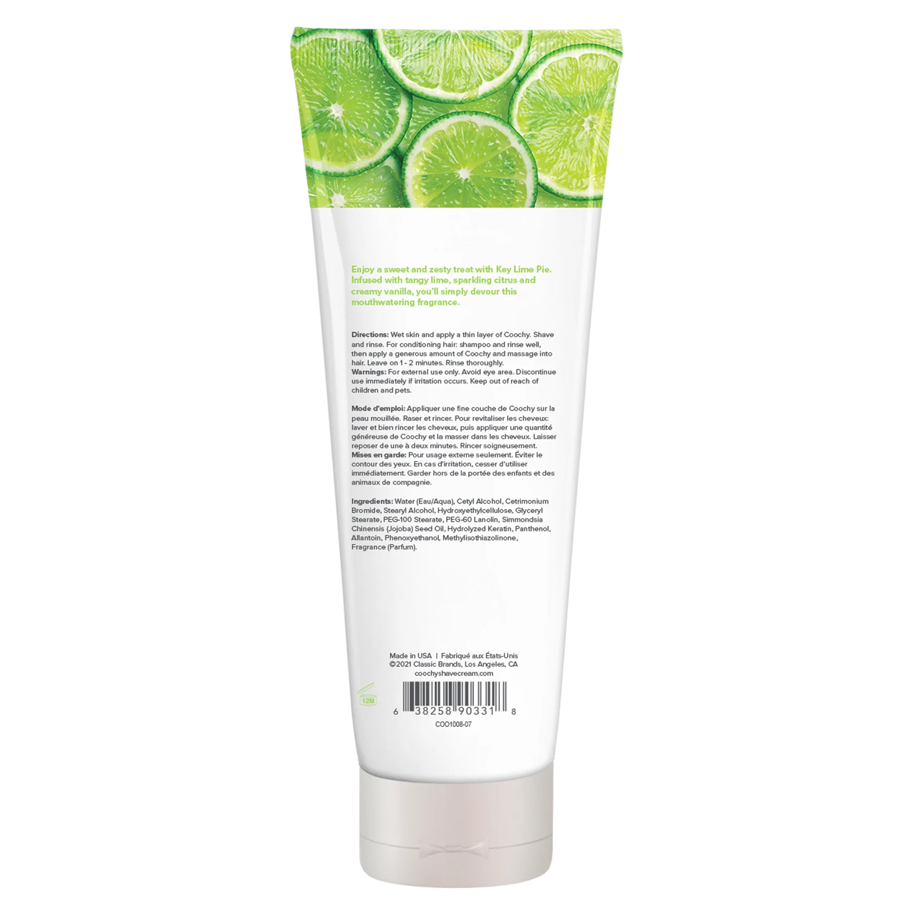 7.2oz  COOCHY SHAVE CREAM Key Lime Pie