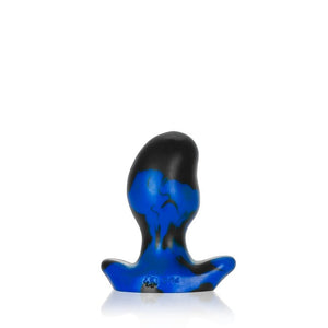 Oxballs ERGO, buttplug - BLACK POLICE BLUE SWIRL - SMALL