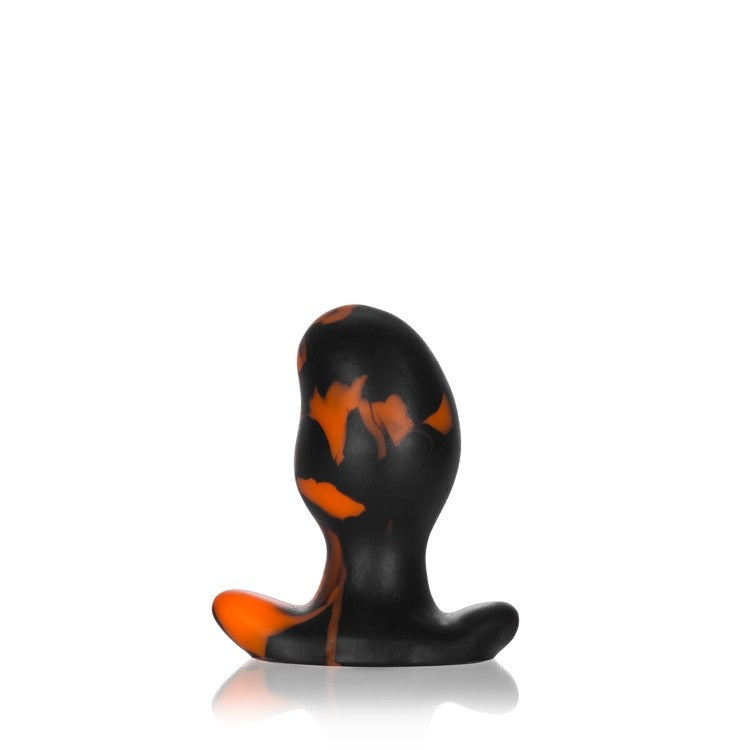 Oxballs ERGO, buttplug - BLACK ORANGE SWIRL - SMALL